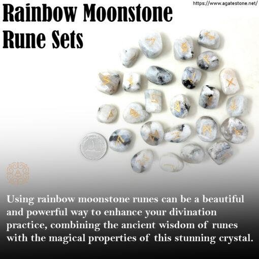 Rainbow Moonstone Rune Set 4