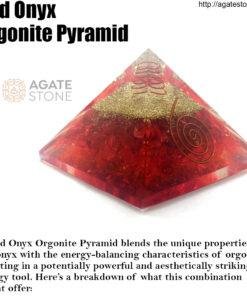 Red Onyx Orgonite Pyramid 1