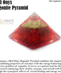 Red Onyx Orgonite Pyramid 4