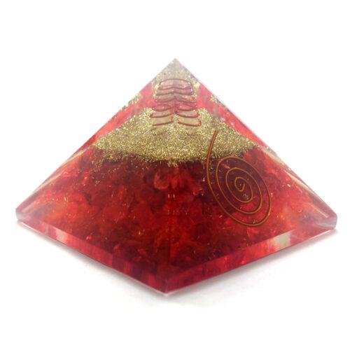 Red Onyx Orgonite Pyramid