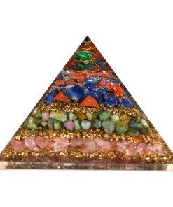 Ruby Fuschite Rose Quartz Orgonite Pyramid