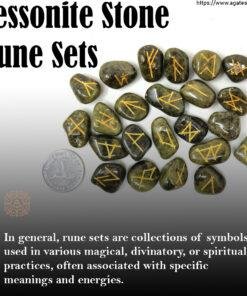 Vessonite Stone Rune Set 4