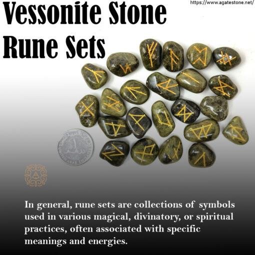 Vessonite Stone Rune Set 4