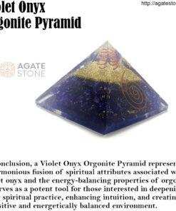 Violet Onyx Orgonite Pyramid 4