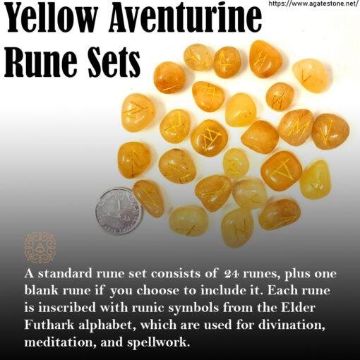 Yellow Aventurine Rune Set 4