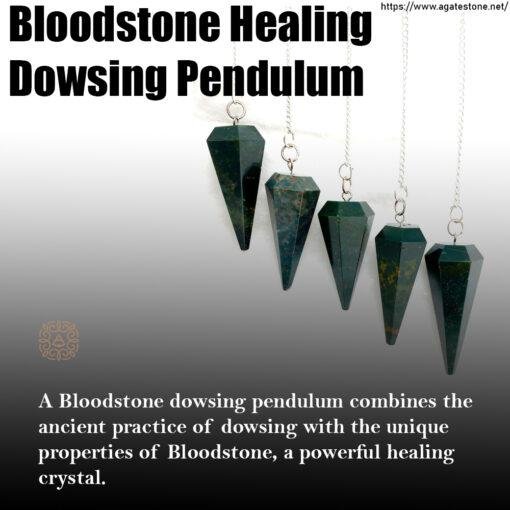 Bloodstone Healing Dowsing Pendulum 1