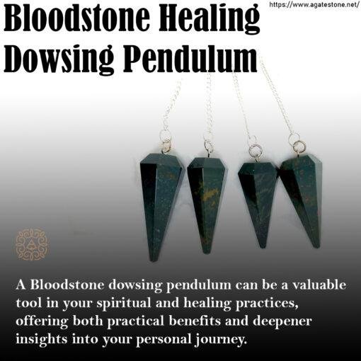 Bloodstone Healing Dowsing Pendulum 4